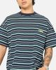 Carre Striped Pocket T-Shirt Navy Stripe