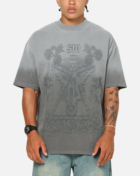 Saint Morta Holy Ghost T-Shirt Washed Charcoal | Culture Kings US