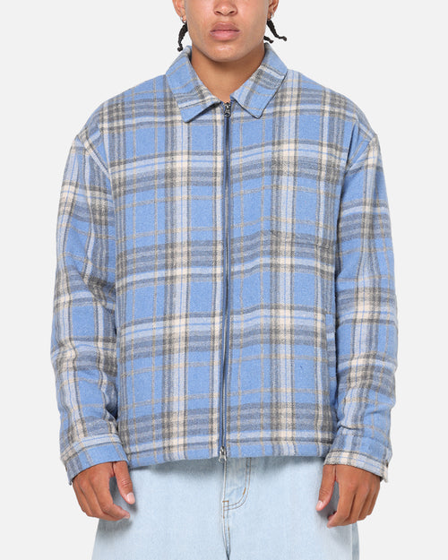 Saint Morta Plaid Zip Jacket Blue