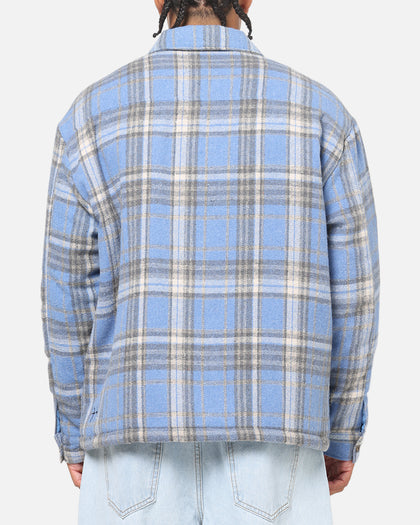 Saint Morta Plaid Zip Jacket Blue