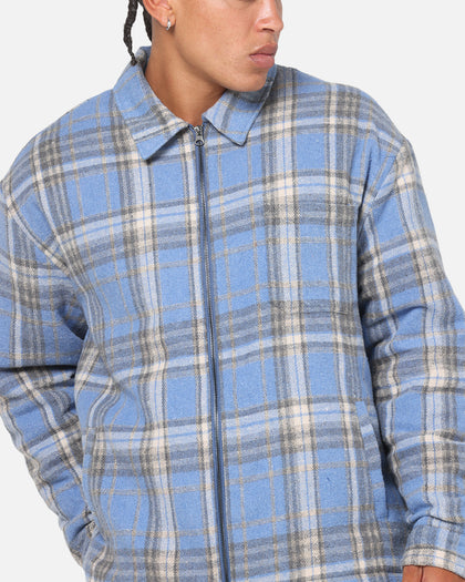 Saint Morta Plaid Zip Jacket Blue