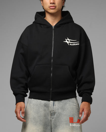 Loiter Ultra Hybrid Zip Hoodie Black/Camo