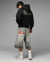 Loiter Ultra Hybrid Zip Hoodie Black/Camo