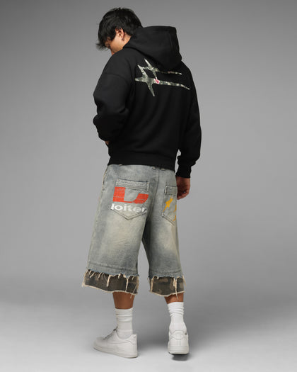 Loiter Ultra Hybrid Zip Hoodie Black/Camo