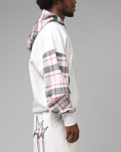 Loiter Ultra Hybrid Zip Hoodie Off White/Red