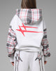 Loiter Ultra Hybrid Zip Hoodie Off White/Red