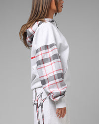 Loiter Ultra Hybrid Zip Hoodie Off White/Red