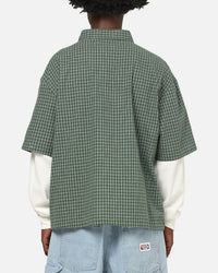 Carre Archive Layered Shirt Green Plaid