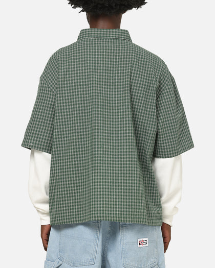 Carre Archive Layered Shirt Green Plaid
