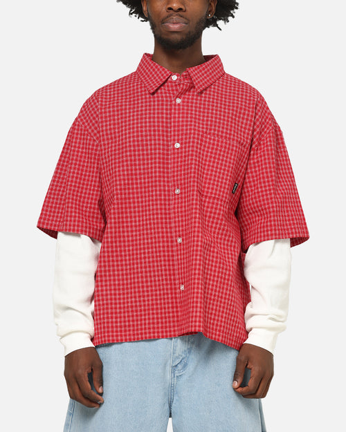 Carre Archive Layered Shirt Red Plaid