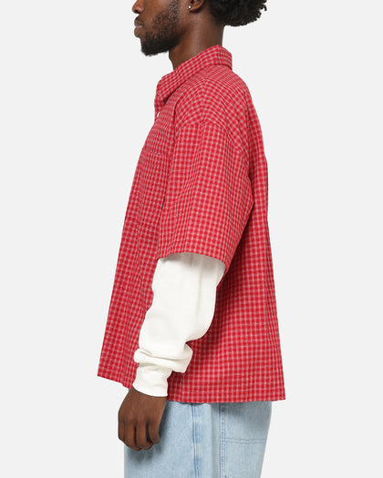 Carre Archive Layered Shirt Red Plaid