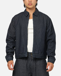 Carre Lockout Pinstripe Jacket Navy Pinstripe