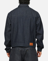 Carre Lockout Pinstripe Jacket Navy Pinstripe