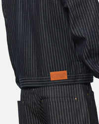 Carre Lockout Pinstripe Jacket Navy Pinstripe