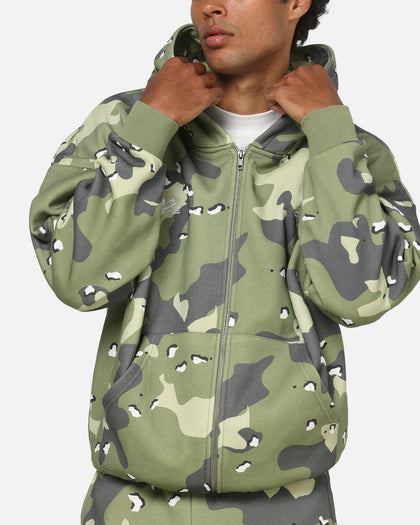 Carre Sideline Hoodie Green Camo