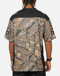 Majestic Athletic Miami Dolphins Mesh Oversized T-Shirt Khaki Forest Camo