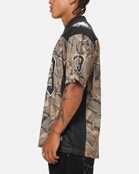 Majestic Athletic Philadelphia Eagles Mesh Oversized T-Shirt Khaki Forest Camo