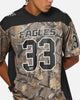 Majestic Athletic Philadelphia Eagles Mesh Oversized T-Shirt Khaki Forest Camo