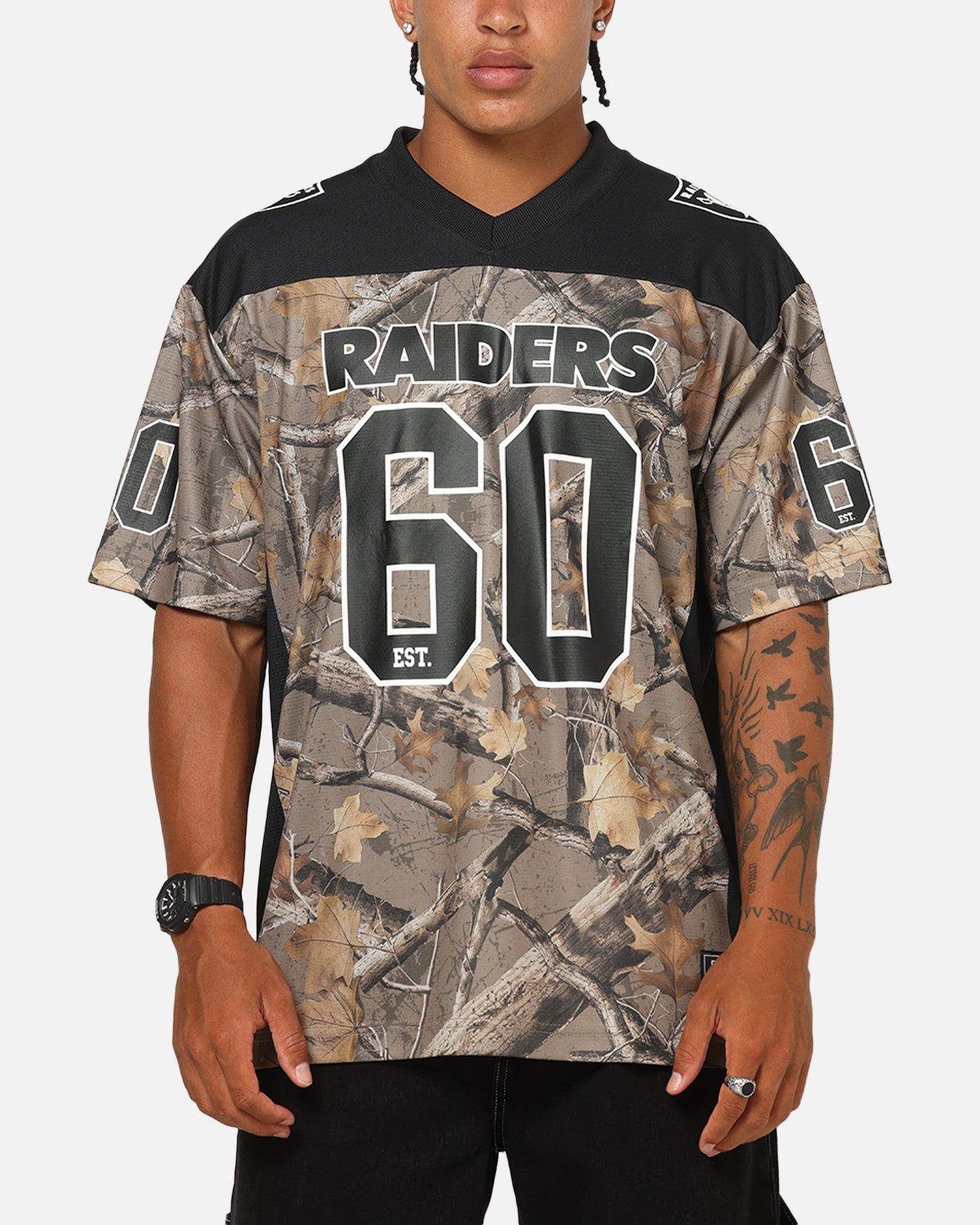 希少 NFL Raiders janikowski メッシュ ゲームシャツ Majestic Athletic Las Vegas Raiders Mesh Oversized T-Shirt Khaki