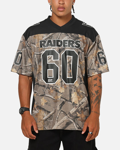 Majestic Athletic Las Vegas Raiders Mesh Oversized T-Shirt Khaki Forest Camo