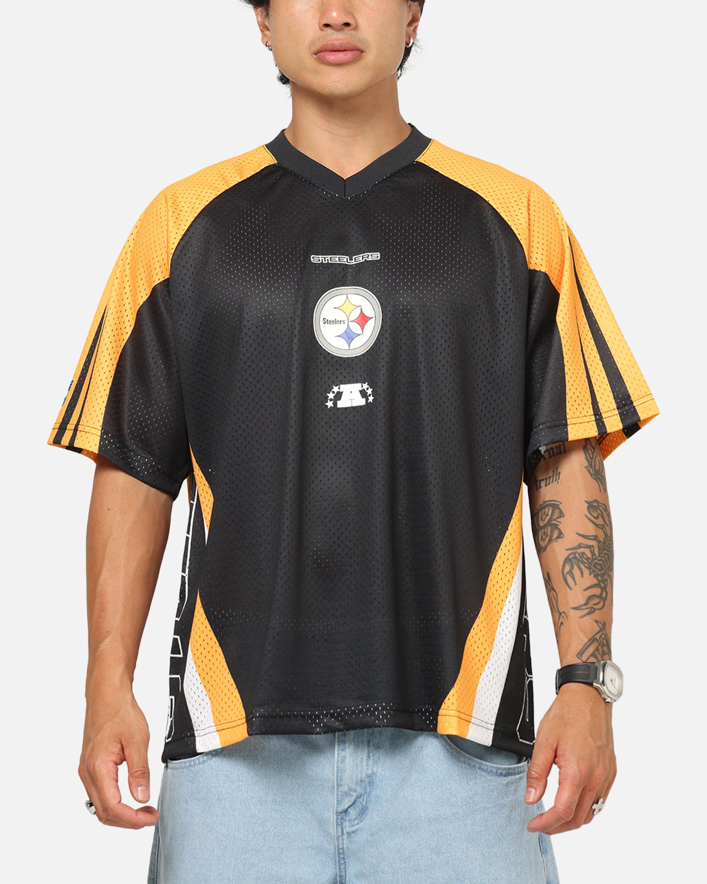 Mitchell & Ness Pittsburgh Steelers Warehouse Rave Jersey Black