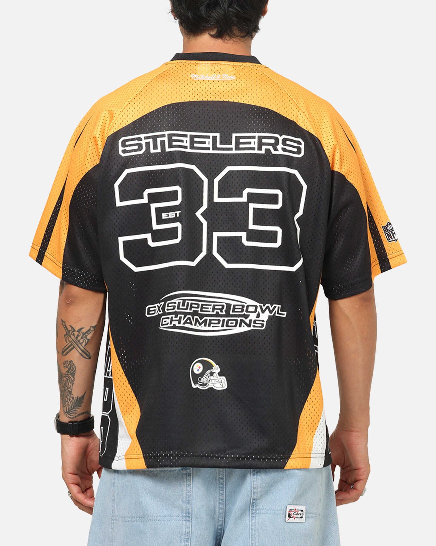Mitchell & Ness Pittsburgh Steelers Warehouse Rave Jersey Black
