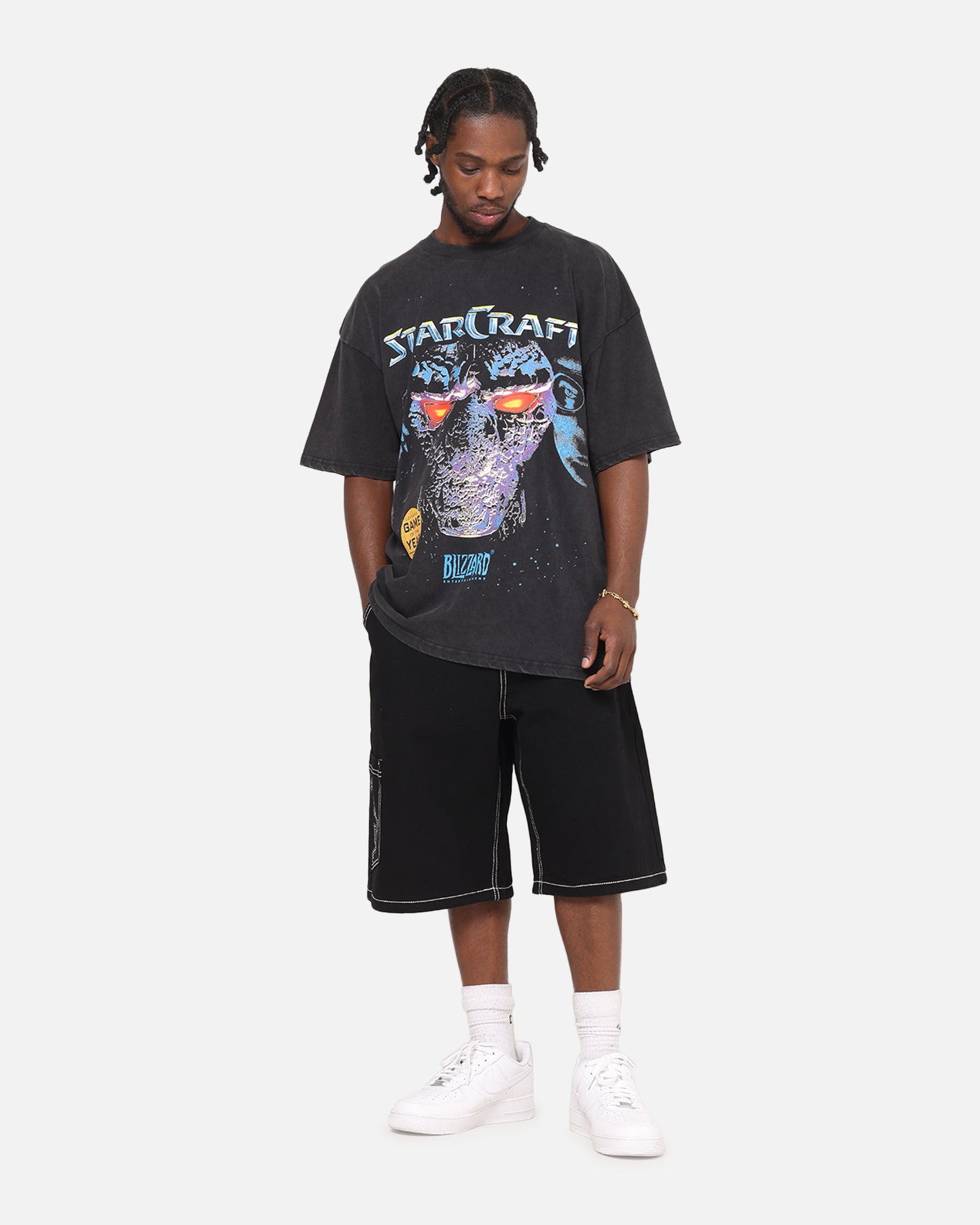 73Studio X Starcraft Vintage T-Shirt Off Black | Culture Kings US