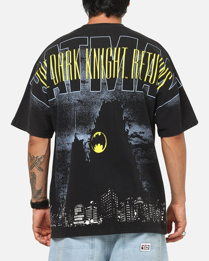 73Studio X DC Batman All Over Print T-Shirt Black Wash