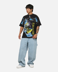 73Studio X DC Batman All Over Print T-Shirt Black Wash