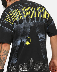 73Studio X DC Batman All Over Print T-Shirt Black Wash