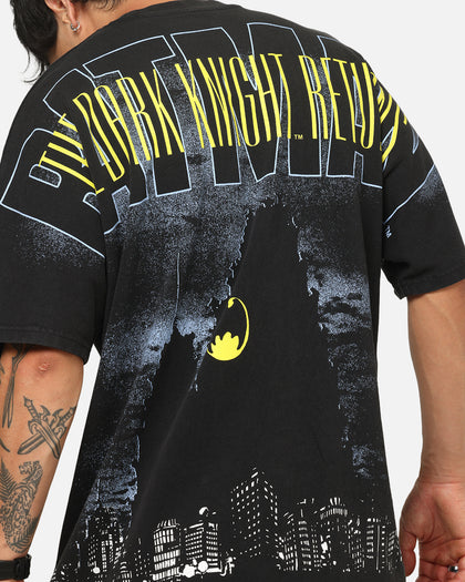 73Studio X DC Batman All Over Print T-Shirt Black Wash