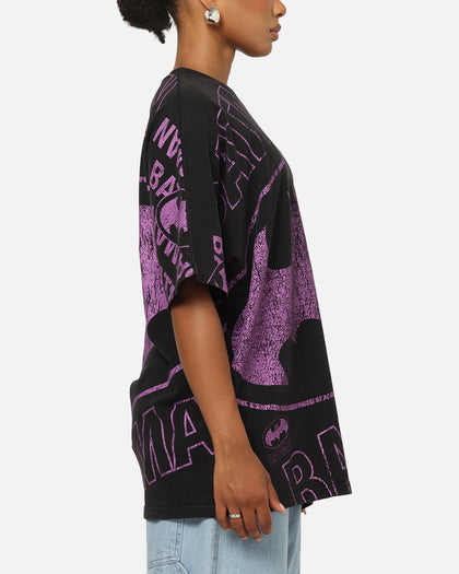 73Studio X DC Batman Logo All Over Print T-Shirt Black Wash