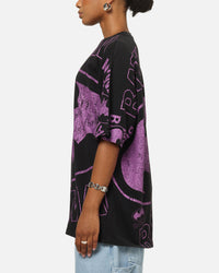 73Studio X DC Batman Logo All Over Print T-Shirt Black Wash