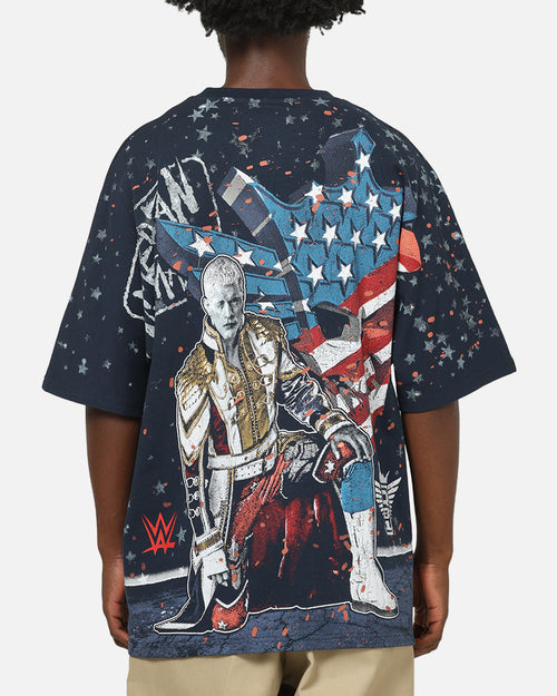 73Studio X WWE Cody Rhodes All Over Print T-Shirt Navy