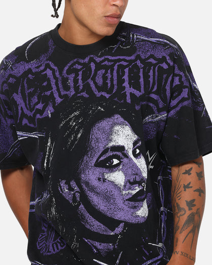 73Studio X WWE Rhea Ripley All Over Print T-Shirt Black Wash