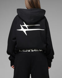 Loiter Jet Stream Zip Hoodie Black/White