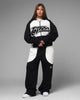 Loiter Jet Stream Zip Hoodie Black/White