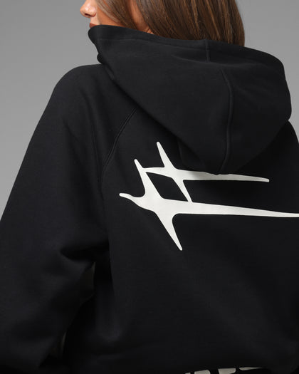 Loiter Jet Stream Zip Hoodie Black/White