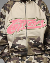 Loiter Jet Stream Zip Hoodie Camo