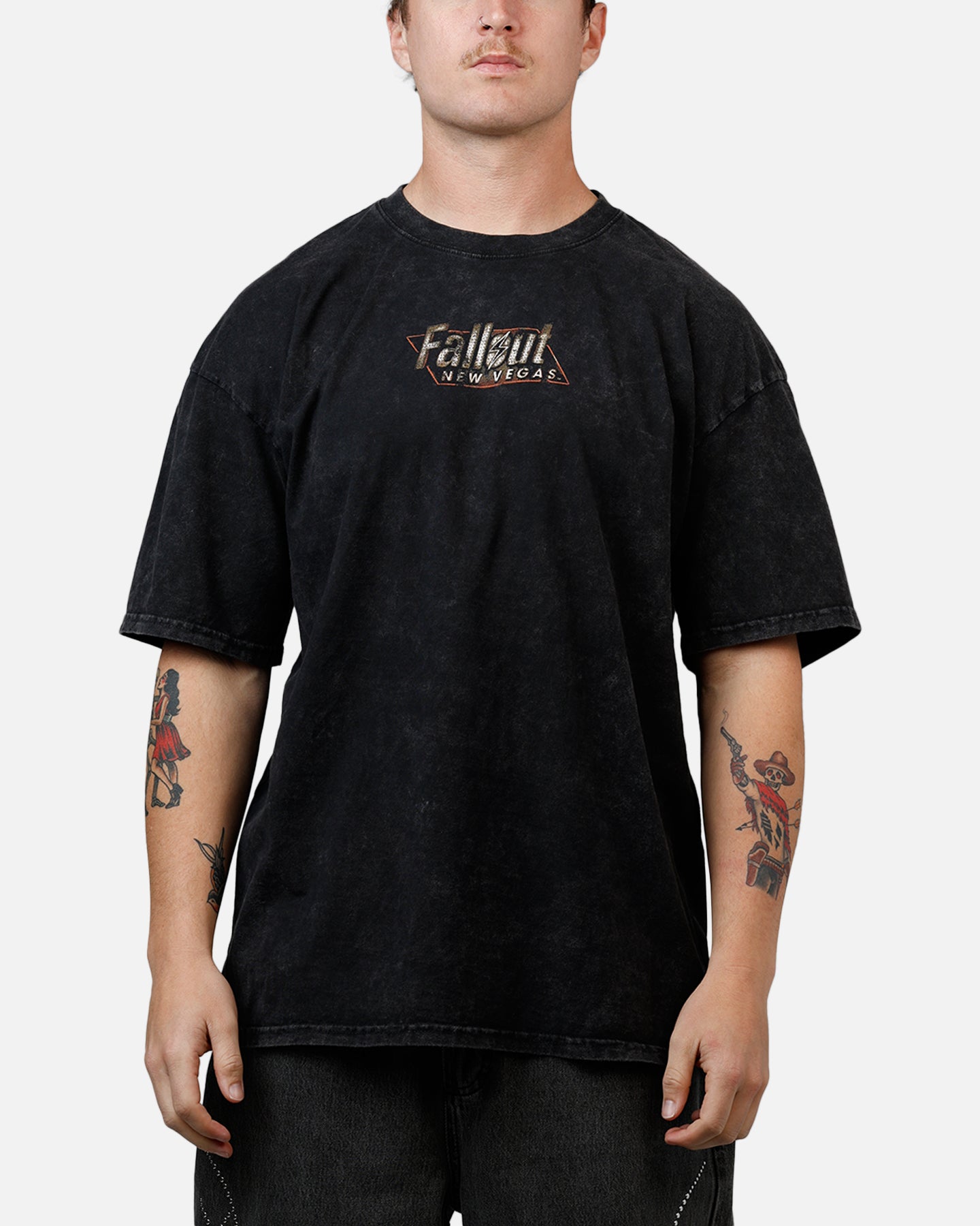73Studio X Fallout: New Vegas T-Shirt Black Acidwash | Culture