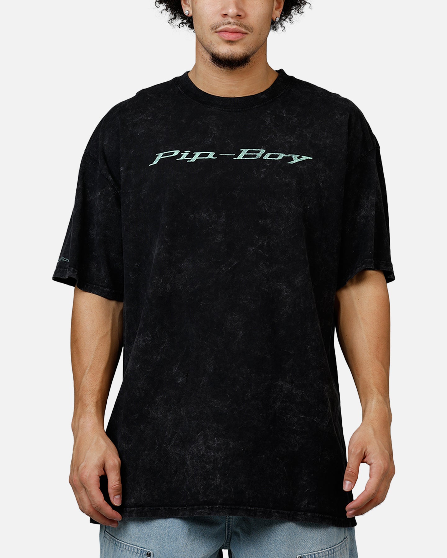 73Studio X Fallout Pipboy T-Shirt Black Acidwash | Culture Kings US