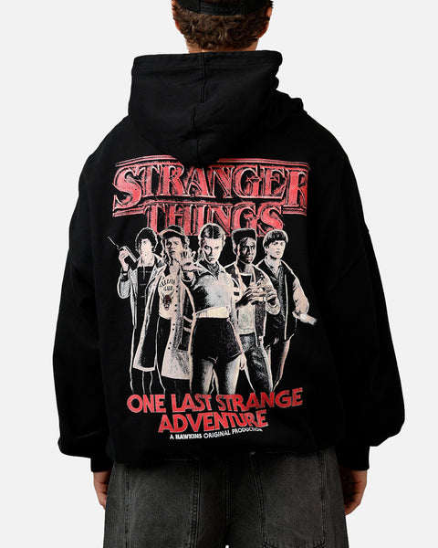 73Studio X Stranger Things Hawkins Heroes Hoodie Black | Culture