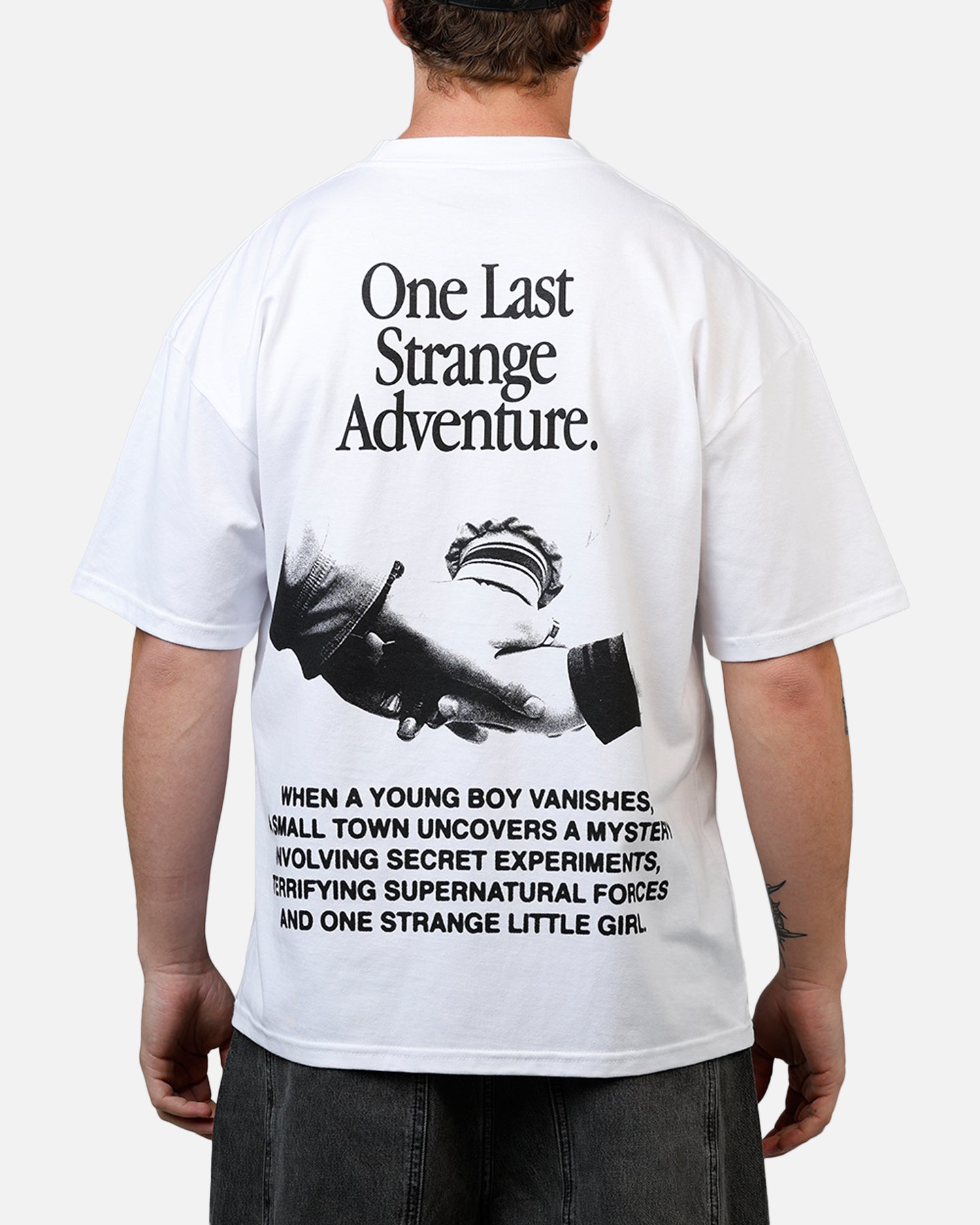 73Studio X Stranger Things One Last Adventure T-Shirt White