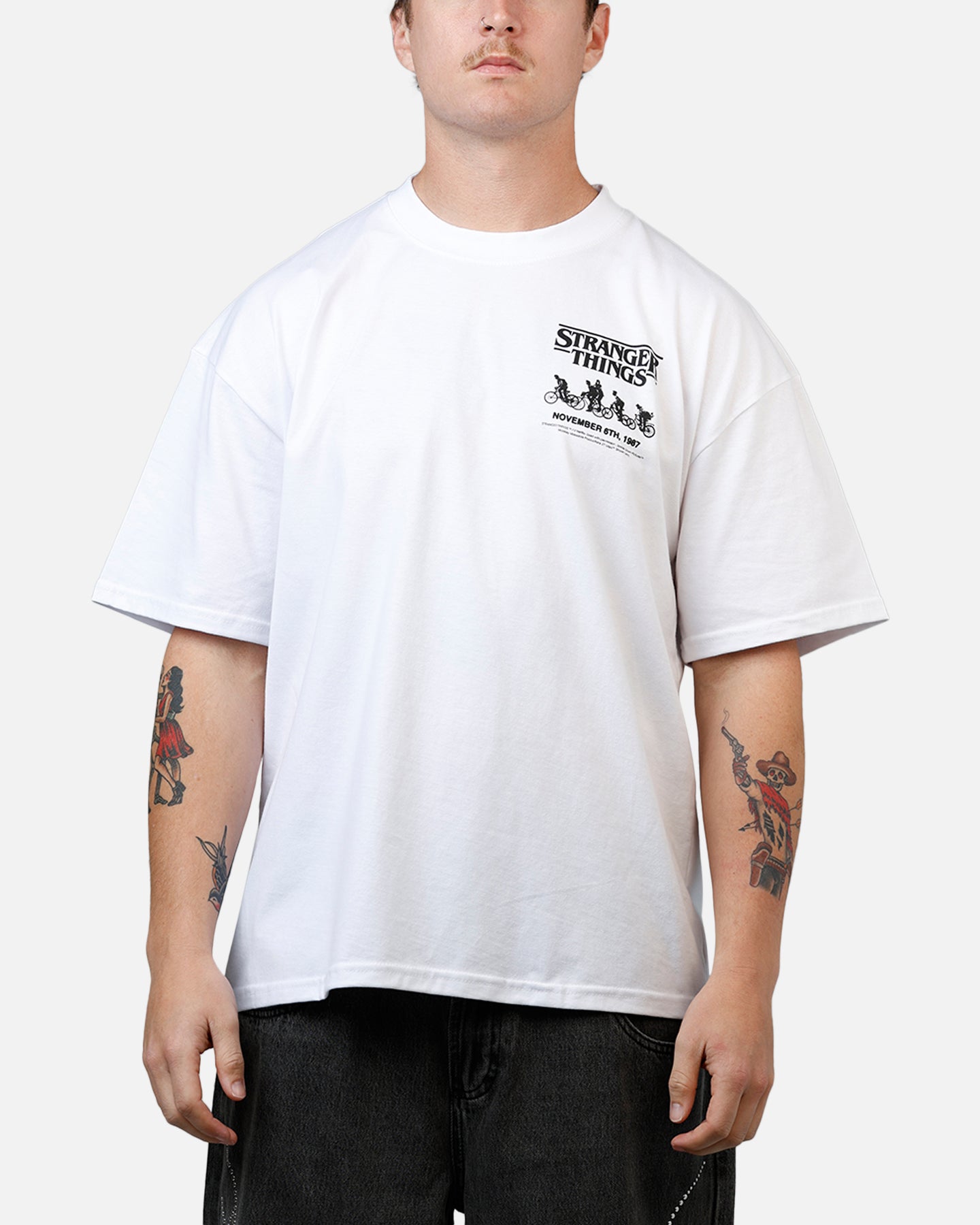 73Studio X Stranger Things One Last Adventure T-Shirt White