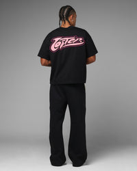 Loiter Jet Stream Chenille T-Shirt Black