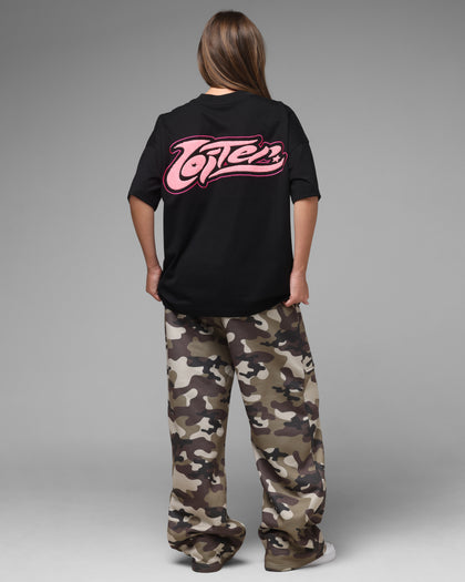 Loiter Jet Stream Chenille T-Shirt Black