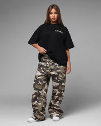 Loiter Jet Stream Chenille T-Shirt Black