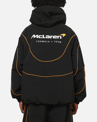 Mitchell & Ness X Mclaren Nylon Tracksuit Zip Hoodie Black/Papaya