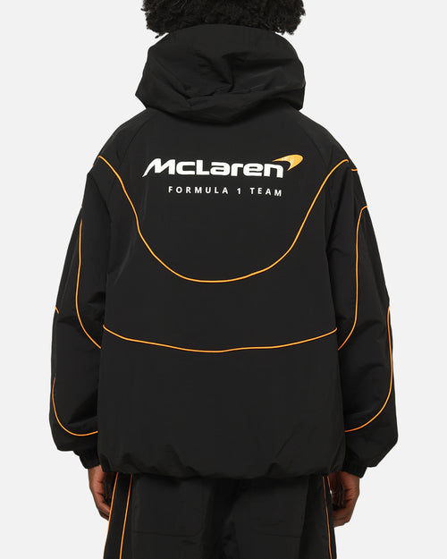 Mitchell & Ness X Mclaren Nylon Tracksuit Zip Hoodie Black/Papaya