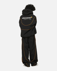 Mitchell & Ness X Mclaren Nylon Tracksuit Zip Hoodie Black/Papaya